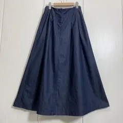 DRESSTERIOR 接触冷感/吸水速乾 ライトデニムフレアスカートのサムネイル