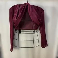BCBGMAXAZRIAビーシービージーマックスアズリア ワインレッド ブラウス 