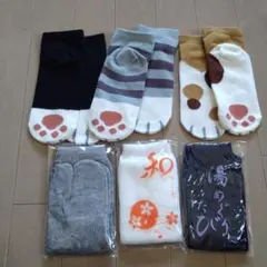 ソックス、たび6足セット