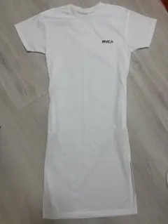 RVCA 半袖 ワンピース ホワイト S