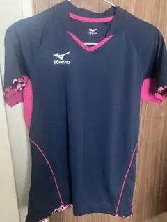Mizuno 卓球ユニフォーム　Mサイズ ネイビー/ピンク