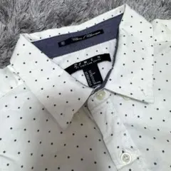 【美品】21 MEN（フォーエバー21）半袖ドット柄シャツ メンズXSのサムネイル