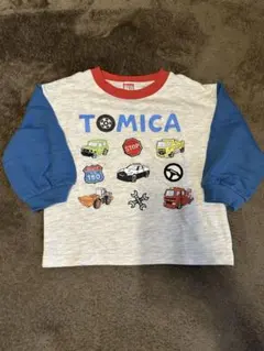 [しまむら×トミカ]ミニカープリント　トレーナー　はたらく車