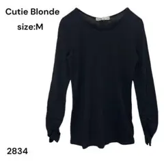 Cutie Blonde キューティーブロンド　シャツ　トップス　長袖　黒　Ｍのサムネイル