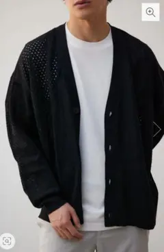 AZUL by MOUSSY　ダイヤ柄パターンカーディガン