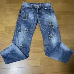 [バルシニア様専用] CUNE デニムパンツ 34インチ ウサギワッペンのサムネイル