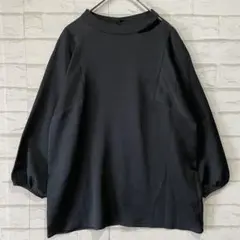 23区大きいサイズ46 【洗える】ハイネックフォルムロングTシャツ 