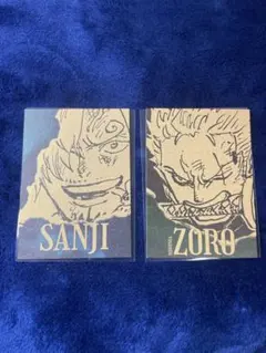 ONE PIECE　ワンピース　黄金カードコレクション　第1弾　サンジ　ゾロ