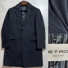 極美品 ウールカシミヤ 光沢 トゥモローランドピルグリム チェスター