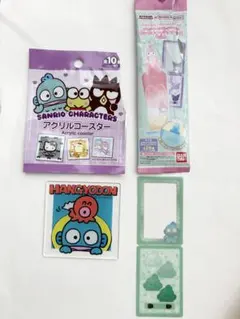 サンリオキャラクターズ アクリルコースター ブックマーク　セット　ハンギョドン