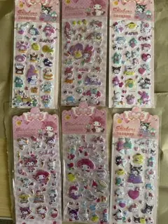 サンリオぷっくりシール　マイメロ　キティー クロミ　ポチャッコ