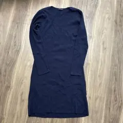K.T. ネイビー長袖ワンピース