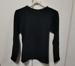 ユニクロ 超極暖ヒートテッククルーネックT ブラック Sサイズ②