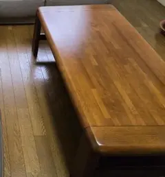 マルニ木工 / 木製長方形テーブル / 下棚付き