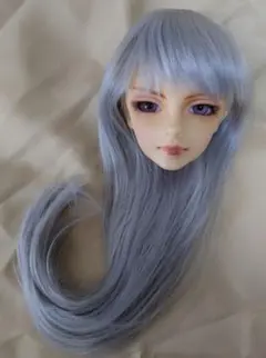 スーパードルフィー用銀髪ストレートロングのウィッグSD17着用プラチナブロンド