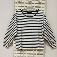 【美品】MERCURYDUO ボートネック 長袖 Tシャツ ロンT ボーダーのサムネイル