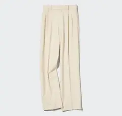 UNIQLO タックワイドパンツ　ツータック　　丈標準