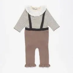 petit main サス付きパンツセット　ロンパース、サス付きパンツ