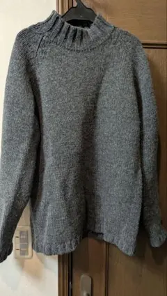 メンズ UNIQLO ニット セーター グレー ハイネック
