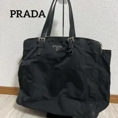 ✨美品✨PRADA ハンドバッグ　トートバッグ　三角ロゴ　ナイロン　黒　難あり