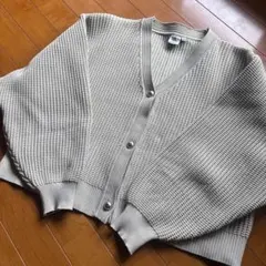 Niko and… 軽ワッフルVネックカーディガン ショート丈 M