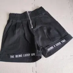 試着のみ　ブラック　ショートパンツ　150 140 130