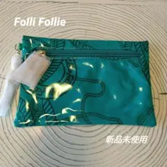 【Folli Follie】フォリフォリ　ポーチ　新品未使用　チャーム付き