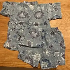 花火柄 コットン甚平 90cm バースデイ