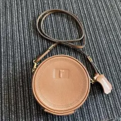 ⭐︎レノマ　円形ポシェット　ブラウン
