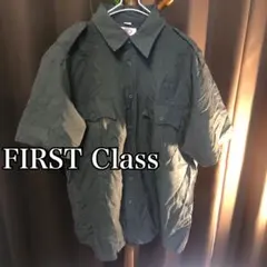 FIRST Class ミリタリーシャツ 半袖 ダークグレーのサムネイル