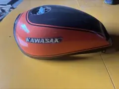 KAWASAKI W800後期モデルタンク オレンジ色火の玉カラー - メルカリ