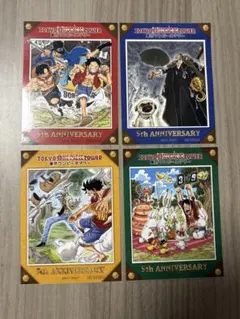 【特典】東京ワンピースタワーステッカー 5th ANNIVERSARY4枚セット
