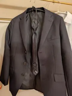 ブラック スーツセット 160cm ネクタイ付き