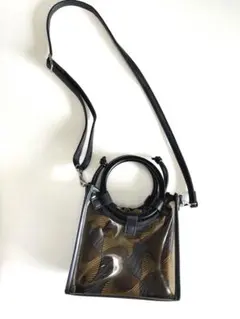 AZUL BY MOUSSY 幾何学模様の透明ショルダーバッグ