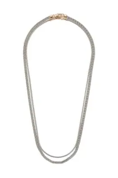 H&M シルバー/ゴールドメタルチェーンネックレス 2本セット 新品のサムネイル