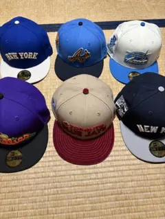 s*e様 new era 6個セット　7 5/8 別注品　レア物　キャップ