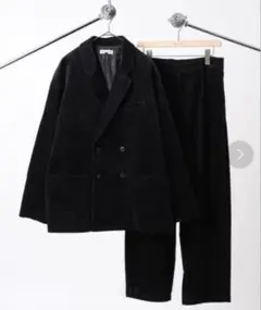 FREAK'S STORE ブラックコーデュロイ　セットアップ
