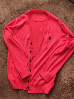 BURBERRY BLACK LABEL ピンクカーディガン M