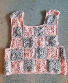 ハンドメイド グラニースクエア ベスト