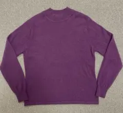 カシミヤ100%モックネック