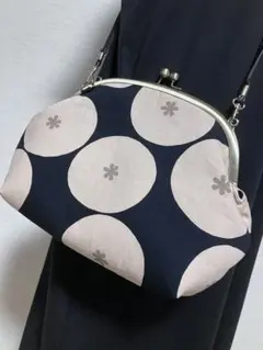 訳あり！売り切り価格☆POPO☆ハンドメイド☆がま口ショルダーバック☆のサムネイル
