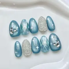 スパークリングジュビリー　ジュビリーブルー　ピクシー　マグネット　ネイルチップのサムネイル