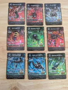 蟲神器レアカード９枚のサムネイル
