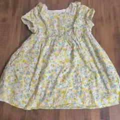 BeBe 花柄フリルワンピース 100cm