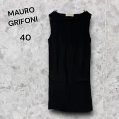 MAURO GRIFONI ブラック ワンピース 40 イタリア製のサムネイル