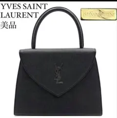 YVES SAINT LAURENT ブラックハンドバッグ