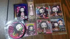 ♢鬼滅の刃 禰豆子シールセット＋ラバーストラップ