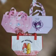 マイメロディ＆リトルツインスターズ トートバッグ 3点セット