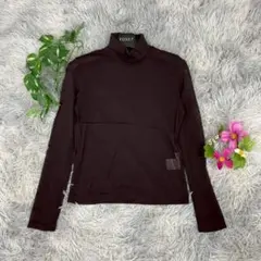 【ジャンニロジュディチェ】タートルネックニット (36) 茶色 日本製 S 長袖