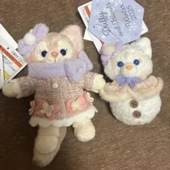 リーナベル　スノーウィーデイ　ぬいぐるみバッジ　シー　クリスマス　ゆきだるま